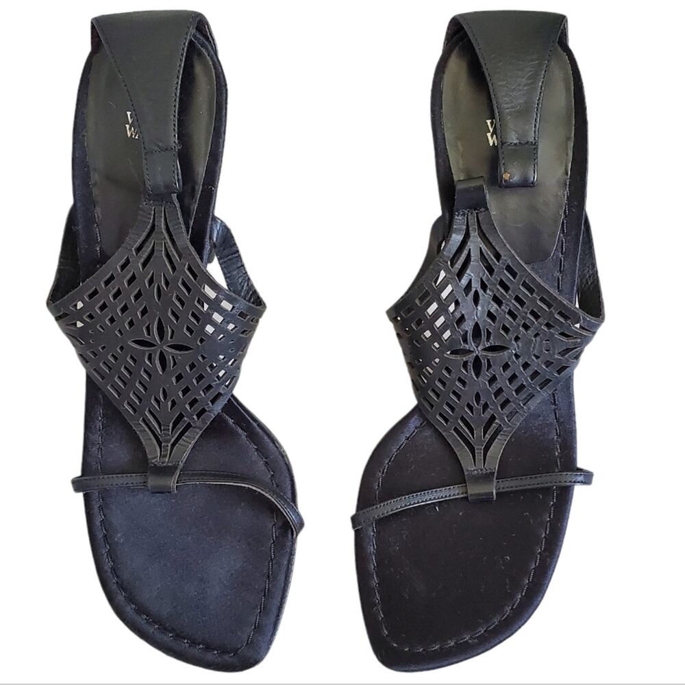 Vera Wang x Stuart Weitzman Vintage Laser Cut Heels (6.5)